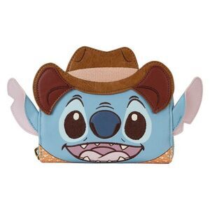 Disney Loungefly Lilo & Stitch Cosplay Western Zip Around Wallet Cowboy …